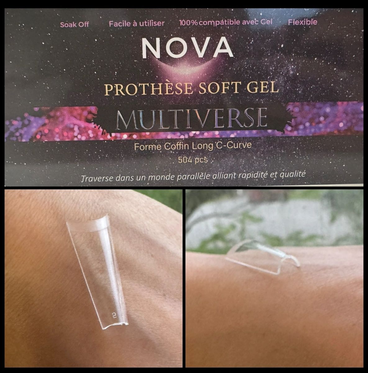 PROTHESE SOUPLE C-CURVE NOVA | COFFIN LONG - YELLE NAILZ