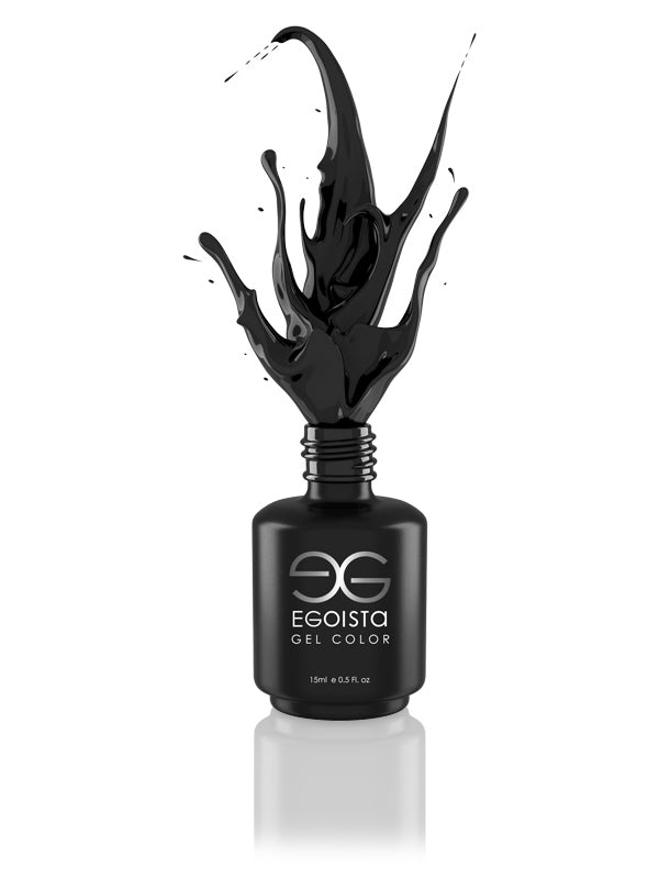 VERNIS GEL UV COULEUR NOIR #2 GEL POLISH COLOR - EGOISTA