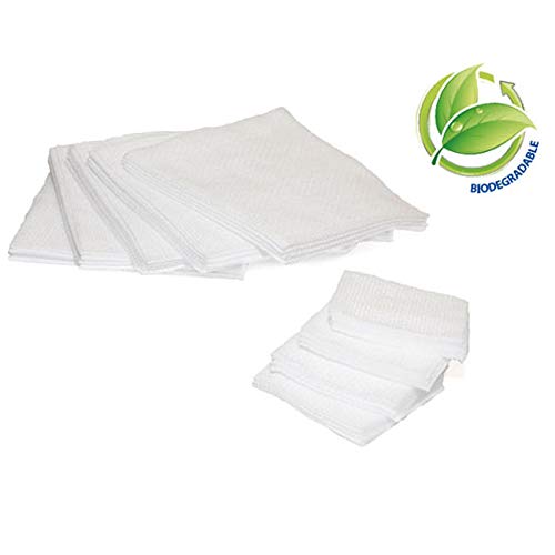 LINGETTES PUR COTON 2" X 2" BIODÉGRADABLES - COTTON NAIL WIPES - AURELIA