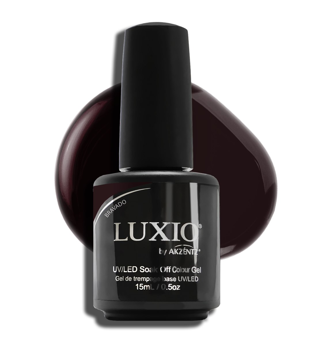 LUXIO BRAVADO | UV/LED GEL POLISH IN EGGPLANT COLOR - AKZENTZ