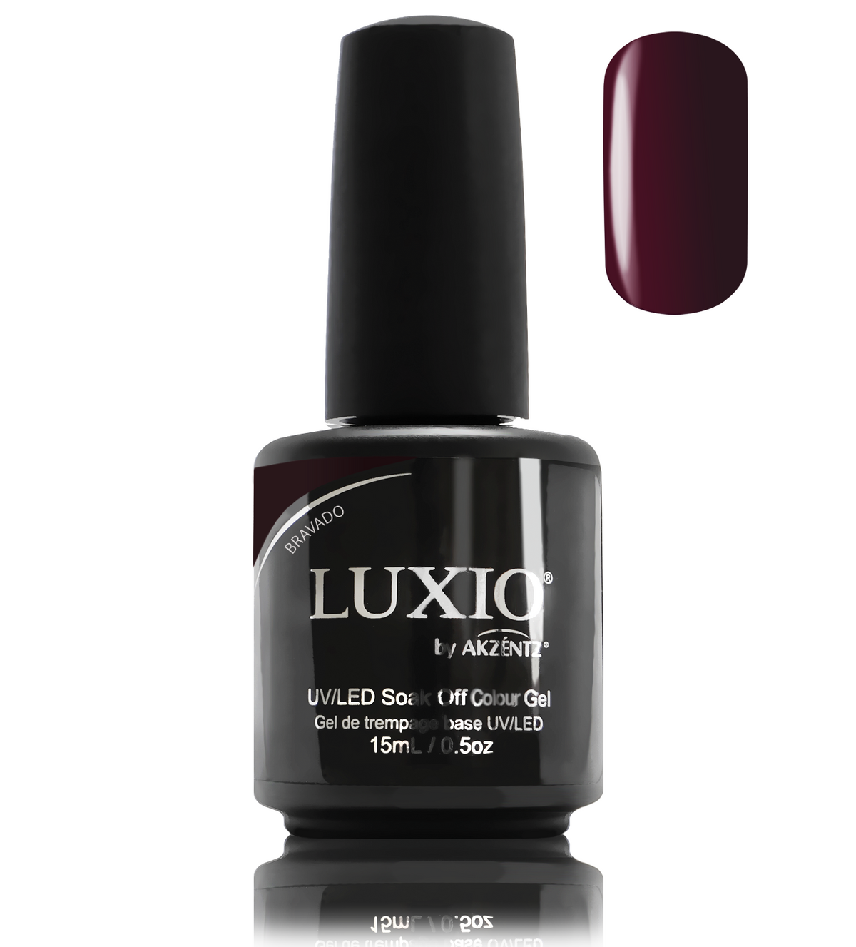 LUXIO BRAVADO | UV/LED GEL POLISH IN EGGPLANT COLOR - AKZENTZ