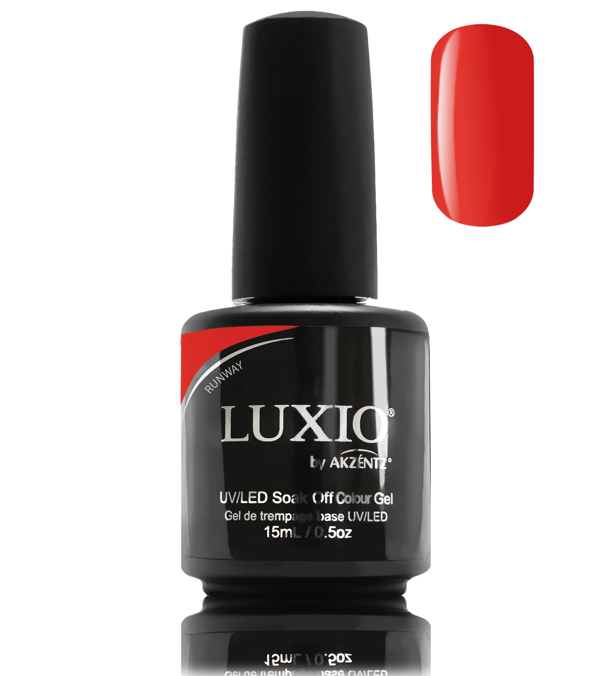 LUXIO RUNWAY | UV/LED GEL POLISH IN ORANGE RED COLOR - AKZENTZ