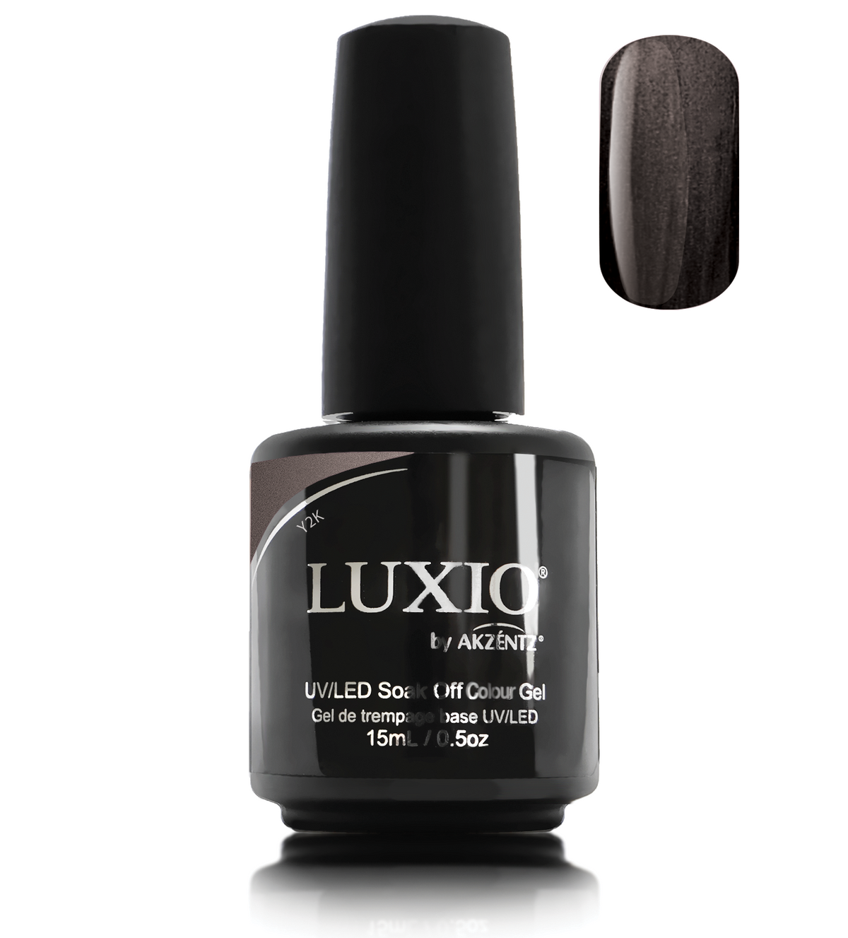 LUXIO Y2K | METALLIC BLACK COLOR UV/LED GEL POLISH - AKZENTZ