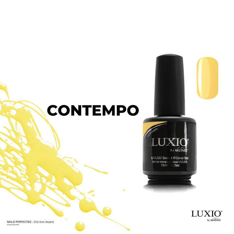 LUXIO - CONTEMPO GEL UV/LED DE COULEUR JAUNE MANUCURE