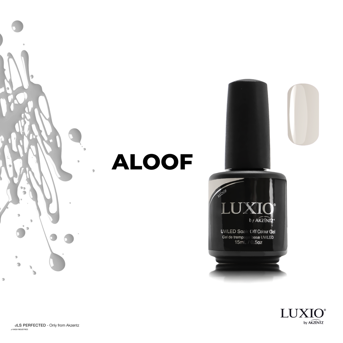 LUXIO ALOOF GEL UV/LED COULEUR GRIS MANUCURE NAILIFY