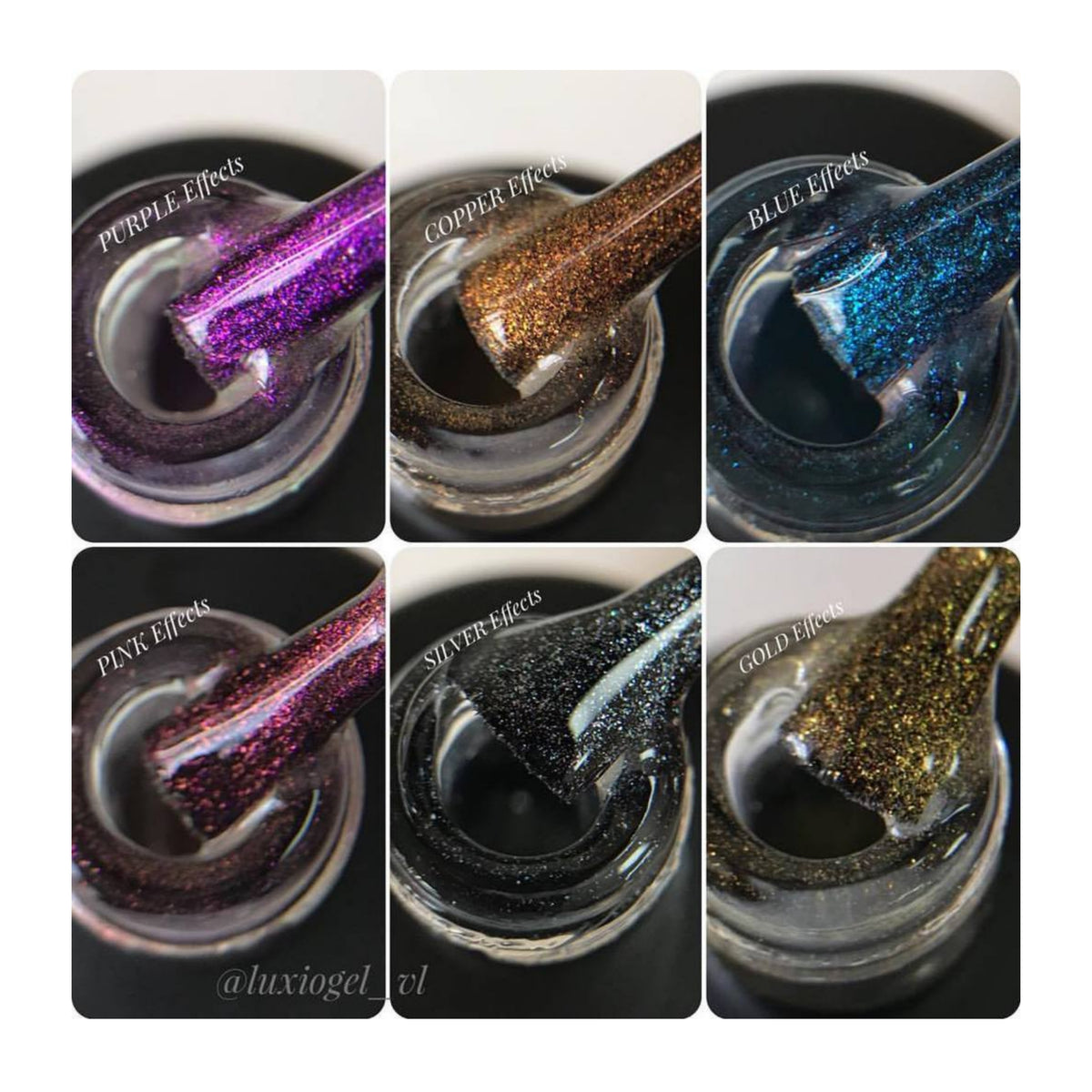 LUXIO GOLD EFFECTS Top coat, finition Nailify