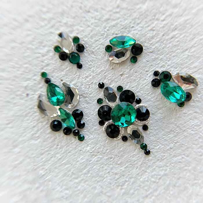 DIAMONDS SHAPES SMALL OVAL | WHITE CRYSTAL - MEM