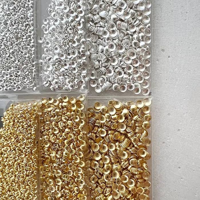 JEWELRY | MEDIUM ROUND EMBOSSED GOLD PLANE - MARIE-ÈVE MONGEAU