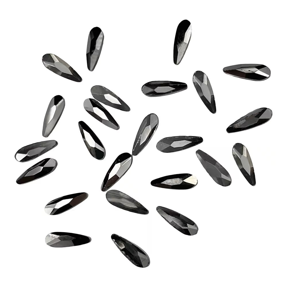 DIAMONDS | LARGE DROP SILVER DARK - MARIE-ÈVE MONGEAU