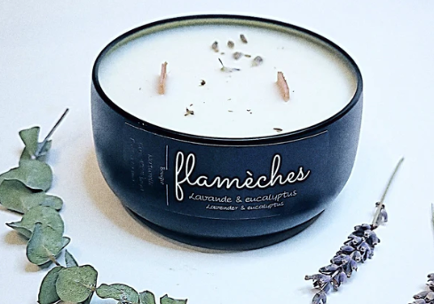 LAVENDER &amp; EUCALYPTUS - FLAME CANDLES CANDLES