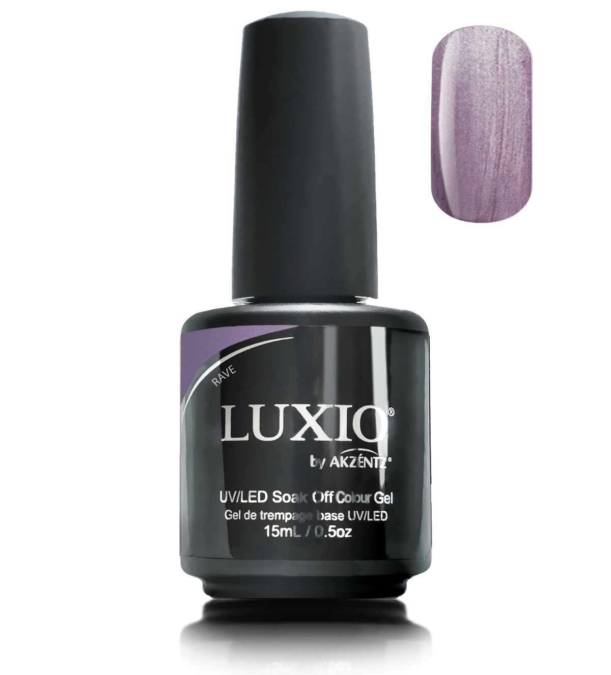 LUXIO RAVE | VERNIS GEL UV/LED DE COULEUR MAUVE MÉTALLIQUE - AKZENTZ