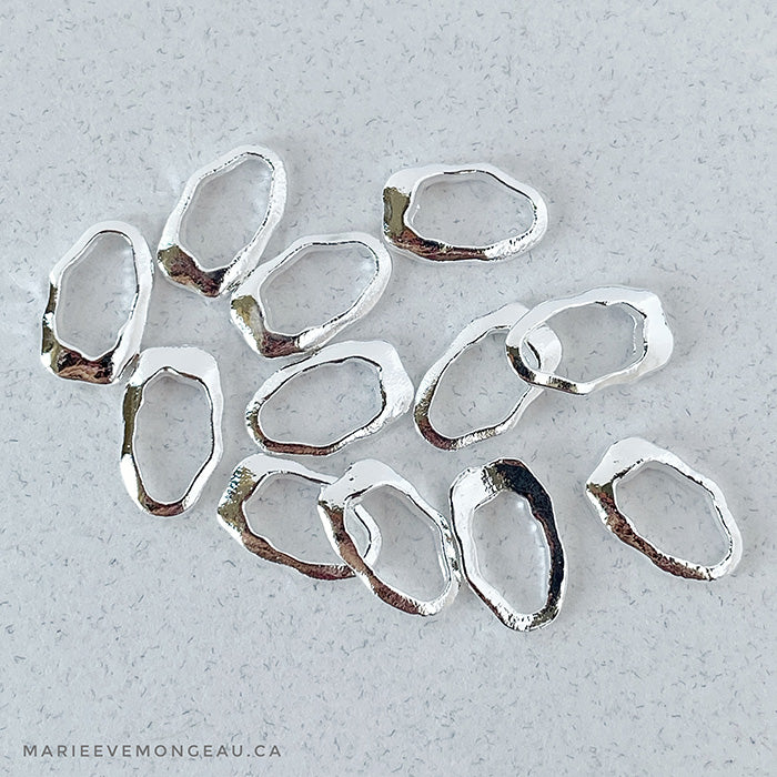 JEWELRY | EMPTY STONE OVAL SILVER - MARIE-ÈVE MONGEAU