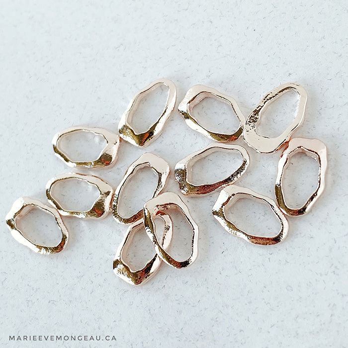 JEWELRY | EMPTY STONE OVAL ROSE GOLD - MARIE-ÈVE MONGEAU 