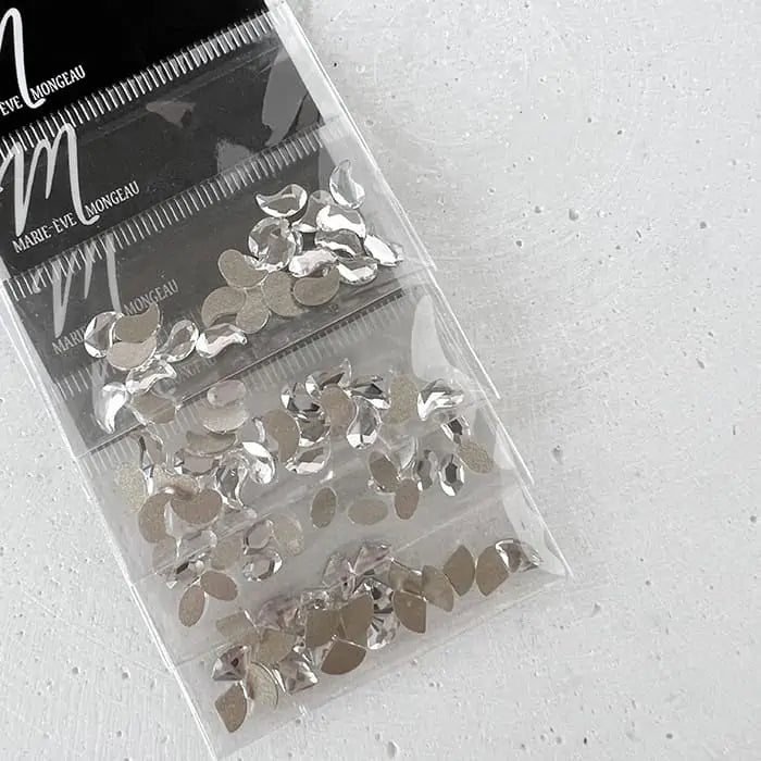 DIAMANTS FORMES GRAND LOSANGE ASYMÉTRIQUE | CRISTAL BLANC - MEM