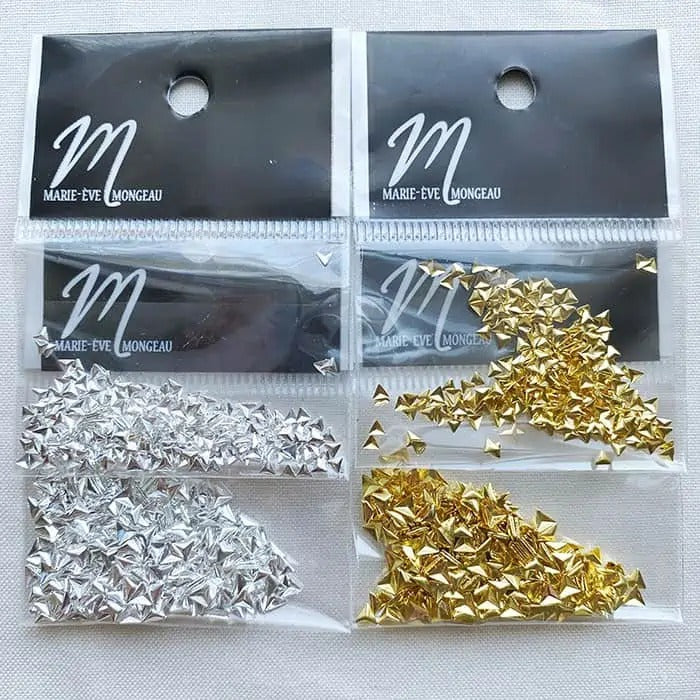 JEWELRY | GOLD FROSTED MINI TRIANGLE - MARIE-ÈVE MONGEAU