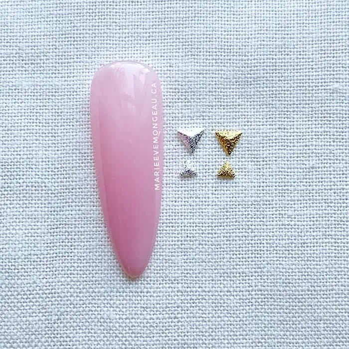 JEWELRY | SILVER FROSTED MINI TRIANGLE - MARIE-ÈVE MONGEAU