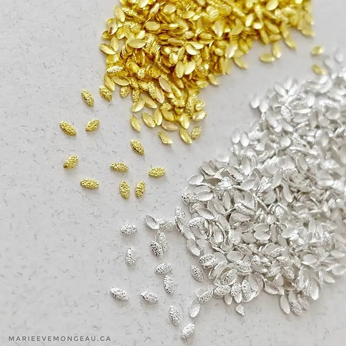 JEWELRY | SILVER FROSTED OVAL - MARIE-ÈVE MONGEAU