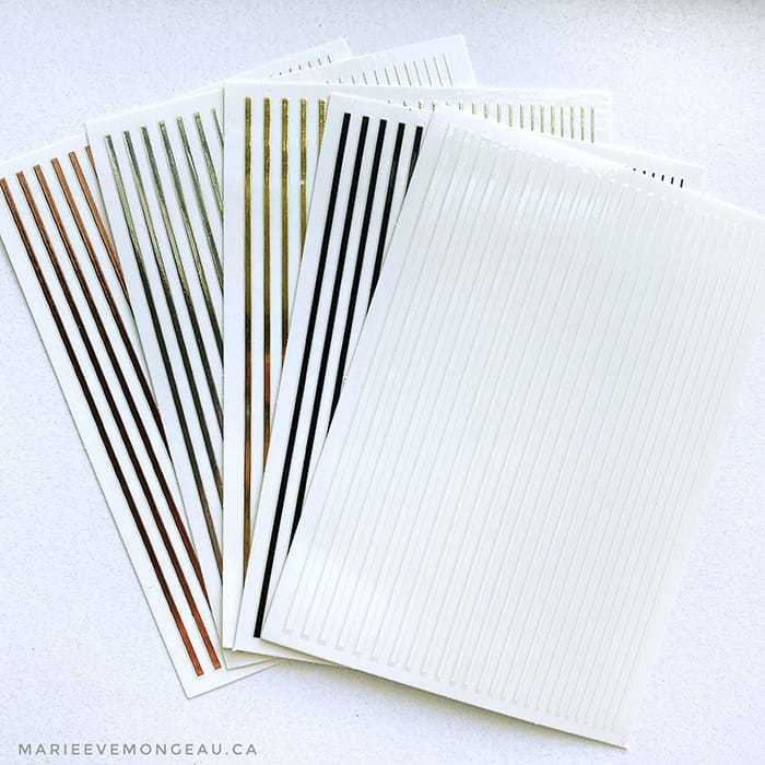 STICKERS - METALLIC LINES - MARIE-ÈVE MONGEAU