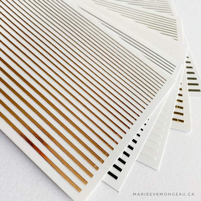 STICKERS - METALLIC LINES - MARIE-ÈVE MONGEAU