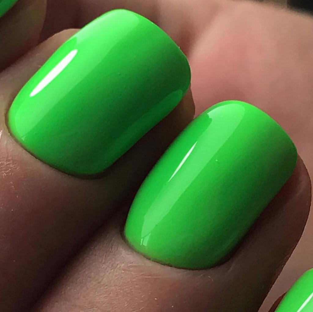 LUXIO VOLT UV/LED GEL POLISH IN NEON GREEN COLOR AKZENTZ Nailify